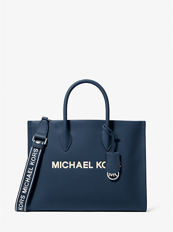 MK Mirella Medium Pebbled Leather Tote Bag