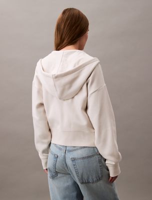CK Archive Logo Fleece Zip Hoodie