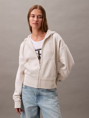 CK Archive Logo Fleece Zip Hoodie