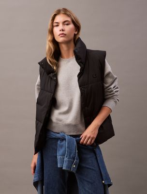 CK Archive Logo Fleece Cropped Sweatshirt