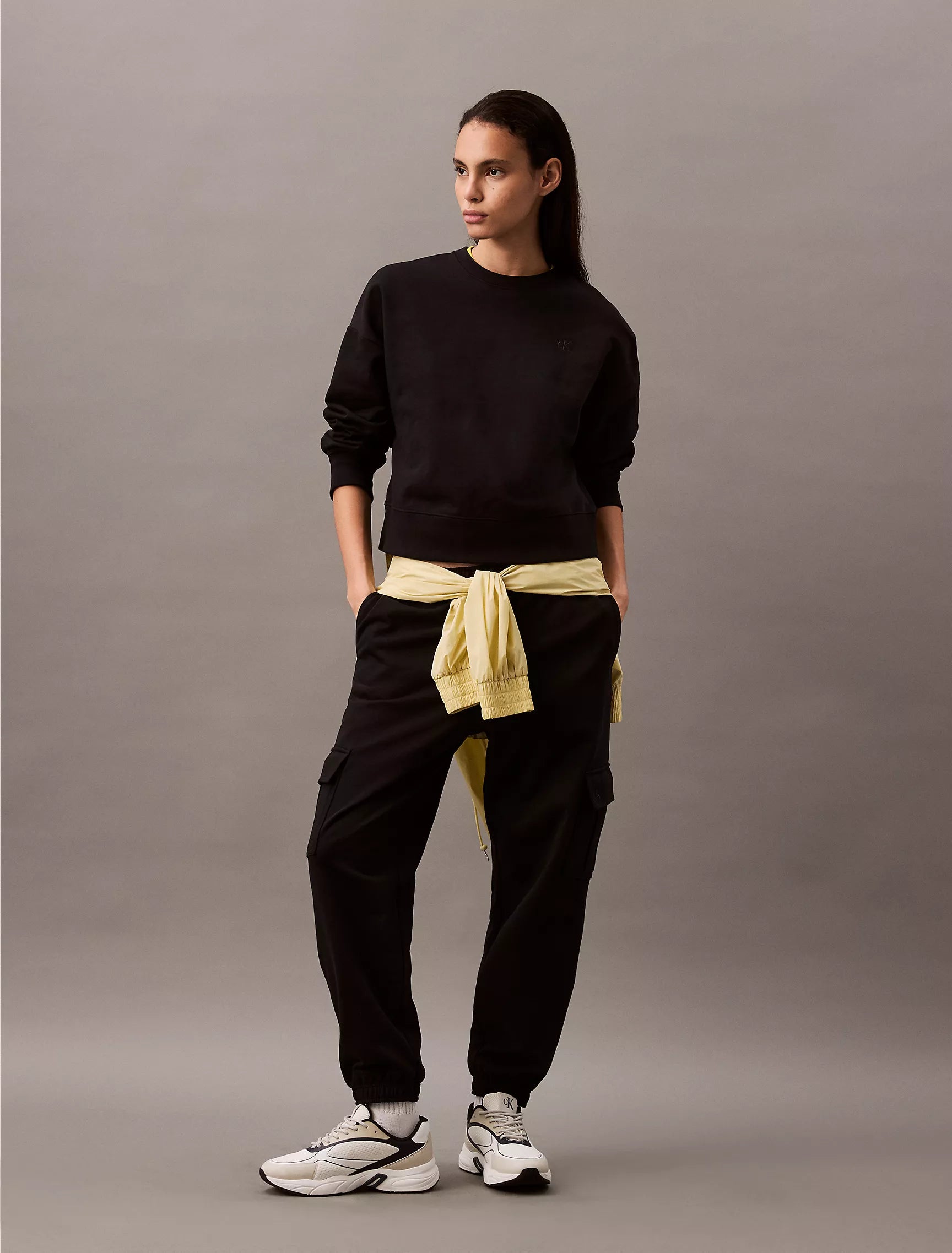 CK Archive Logo French Terry Cargo Joggers