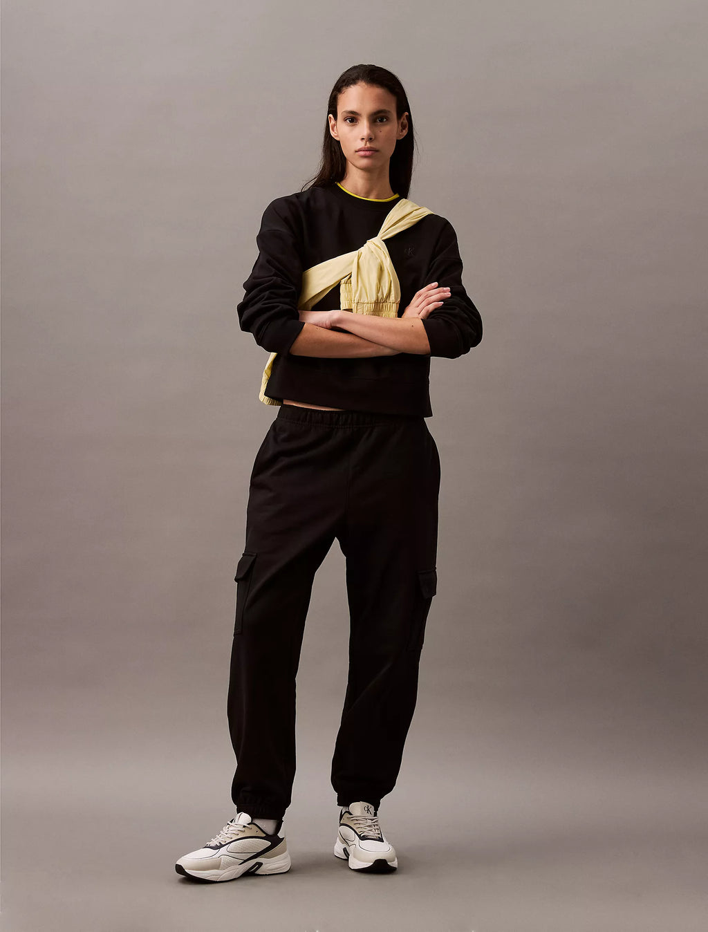 CK Archive Logo French Terry Cargo Joggers