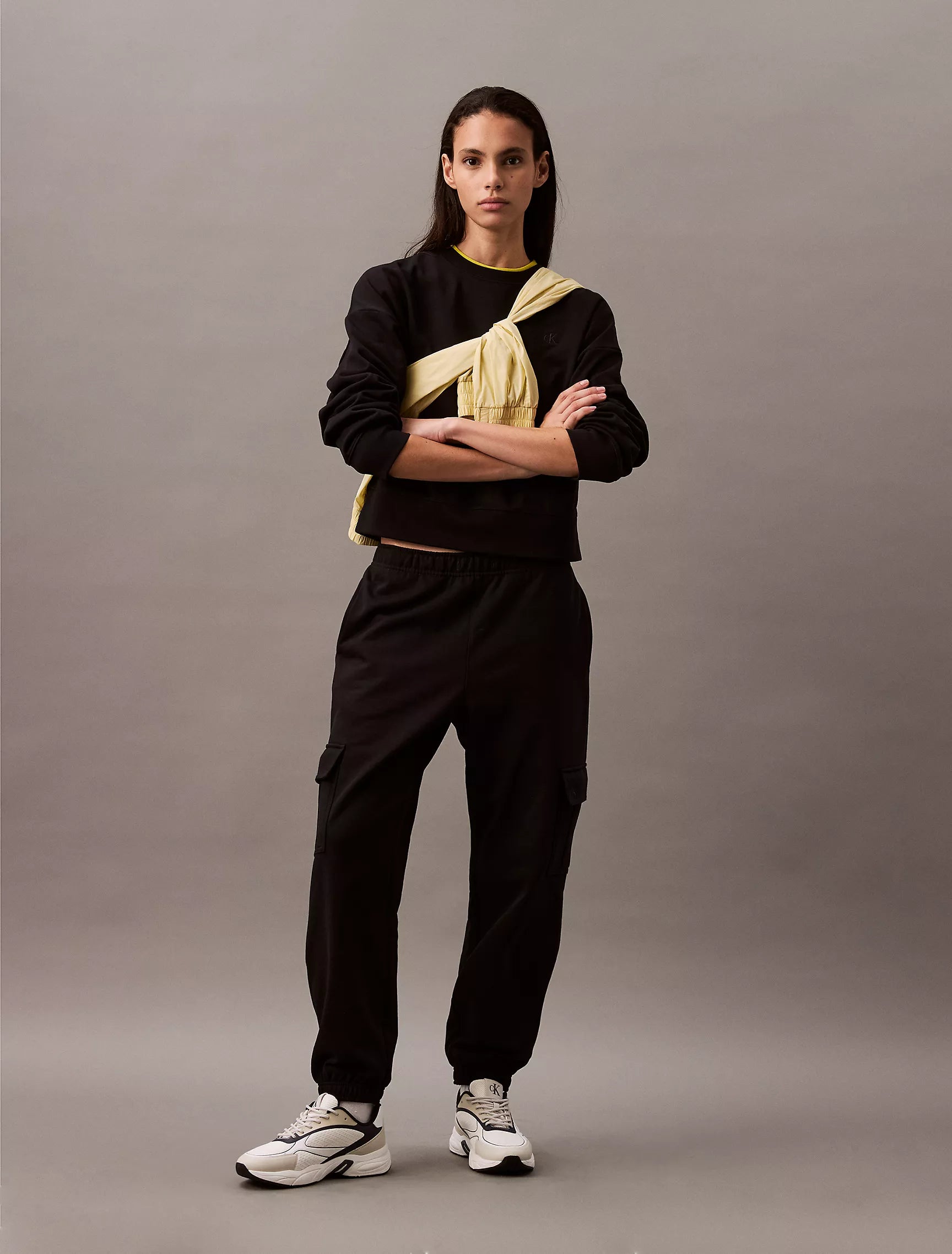CK Archive Logo French Terry Cargo Joggers