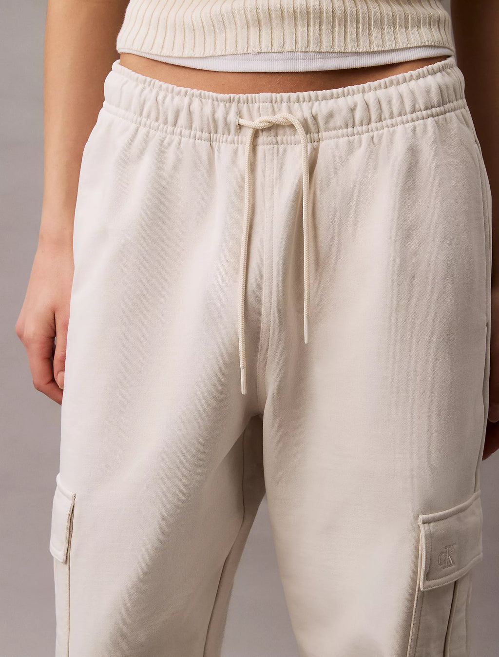 CK Archive Logo French Terry Cargo Joggers
