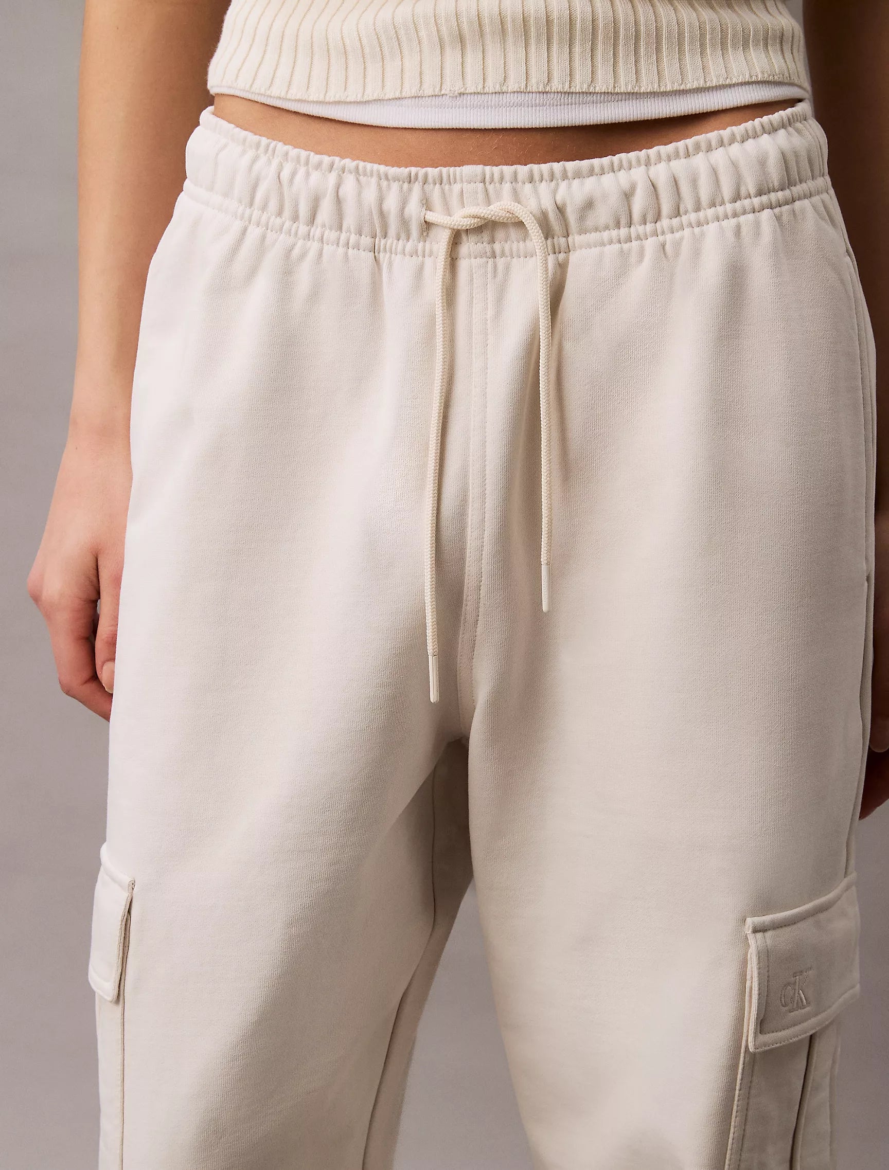 CK Archive Logo French Terry Cargo Joggers