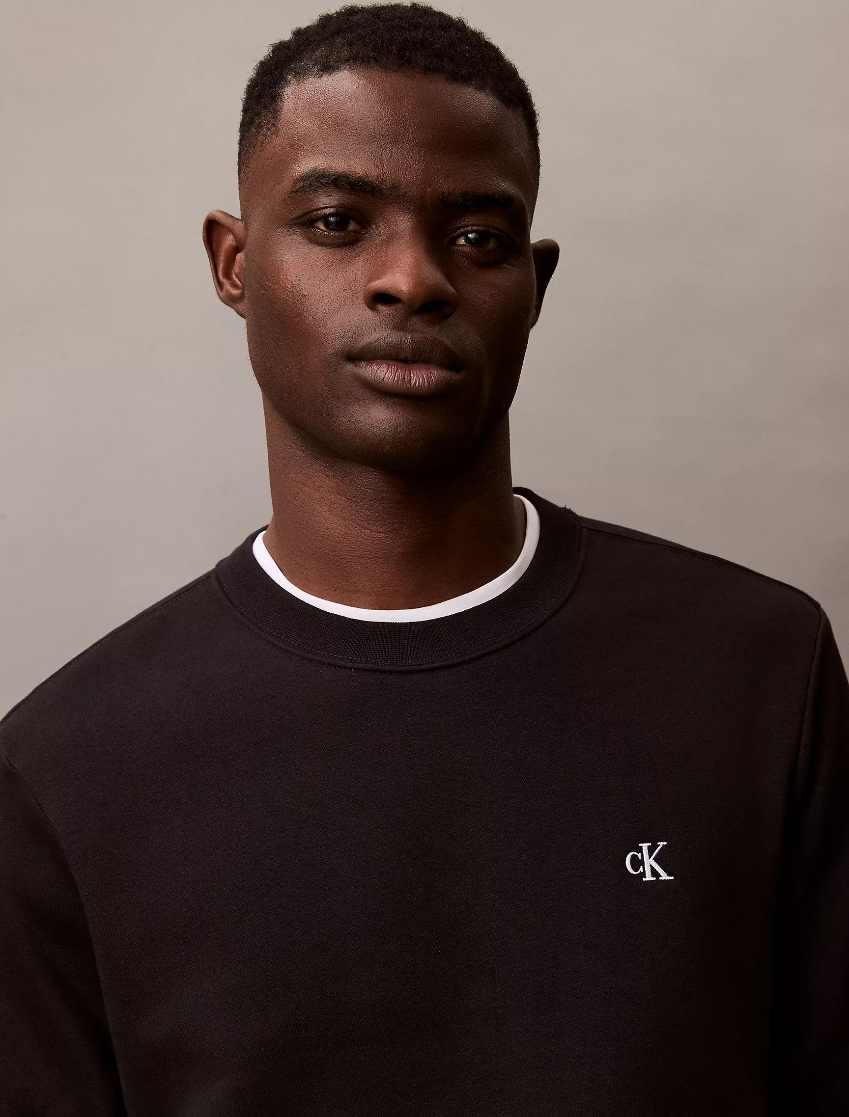 CK Archive Logo Fleece Crewneck Sweatshirt