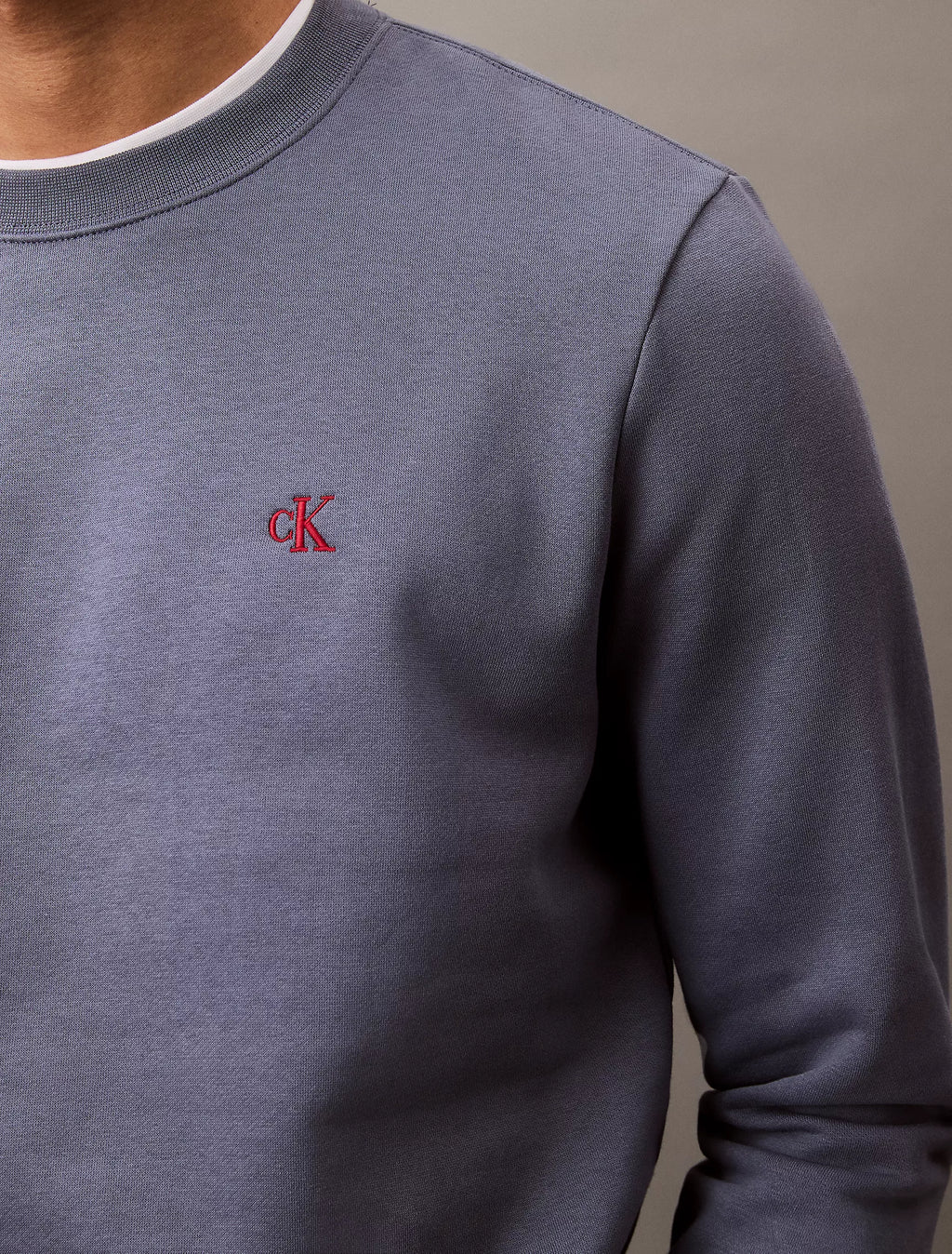 CK Archive Logo Fleece Crewneck Sweatshirt