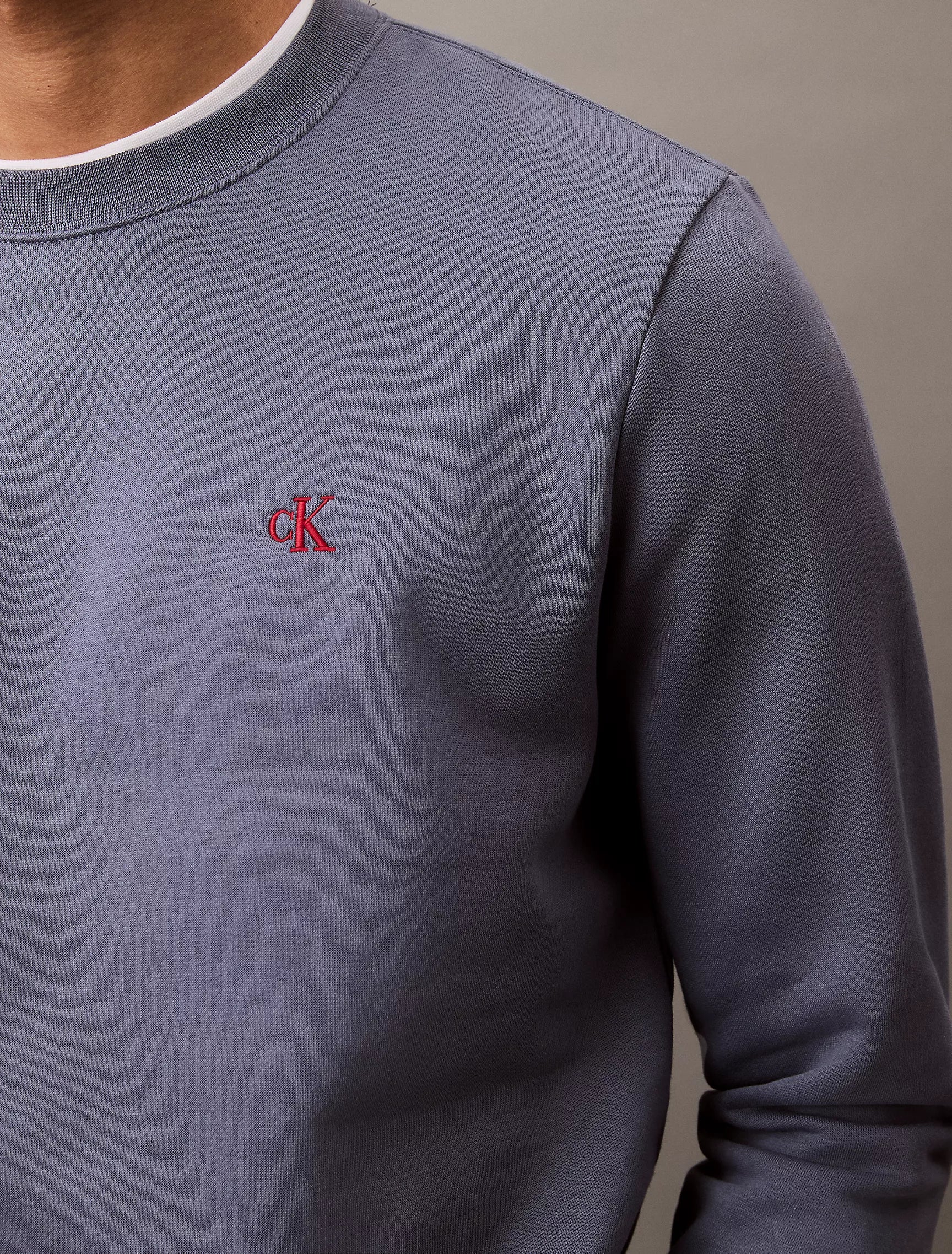 CK Archive Logo Fleece Crewneck Sweatshirt