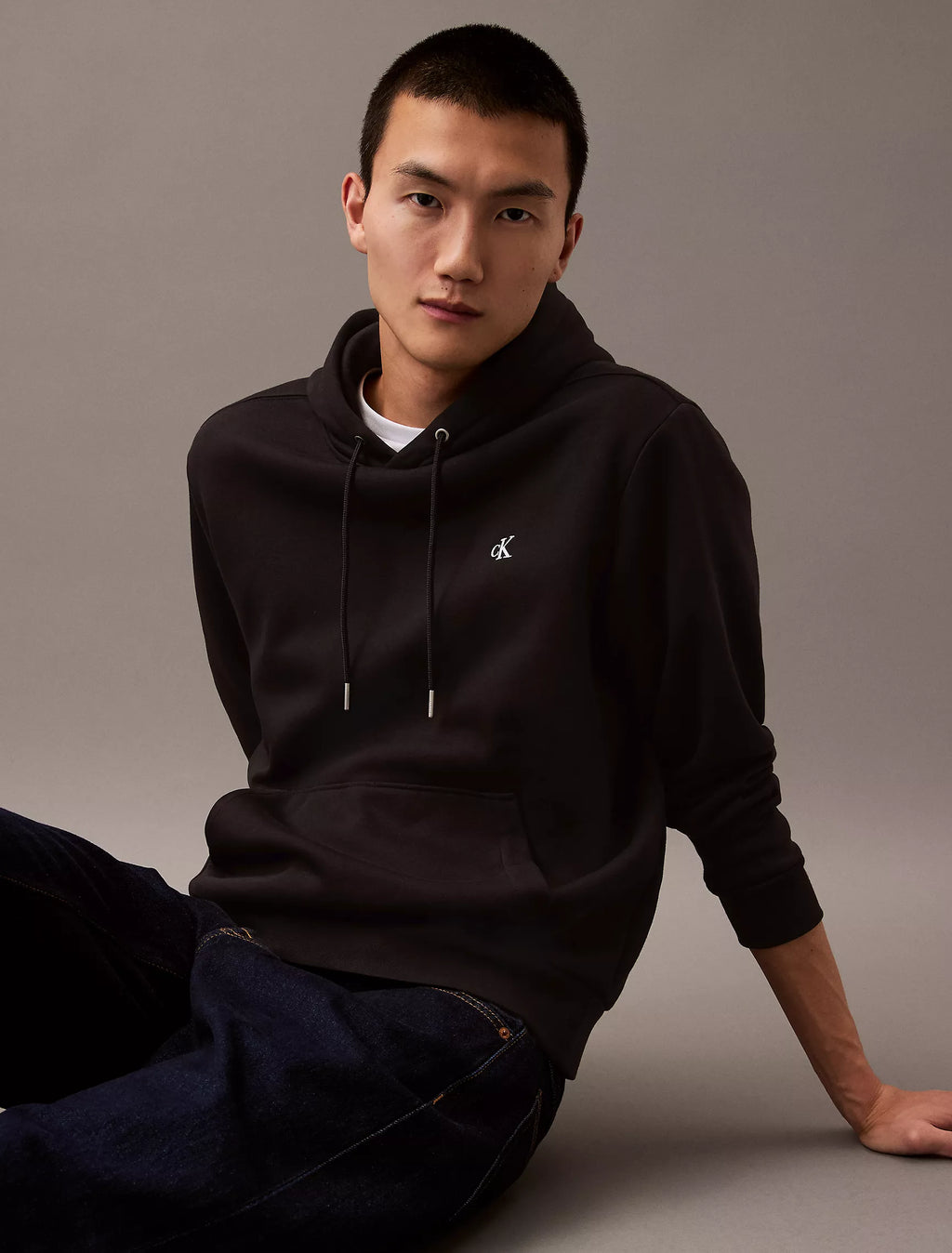 CK Archive Logo Fleece Hoodie