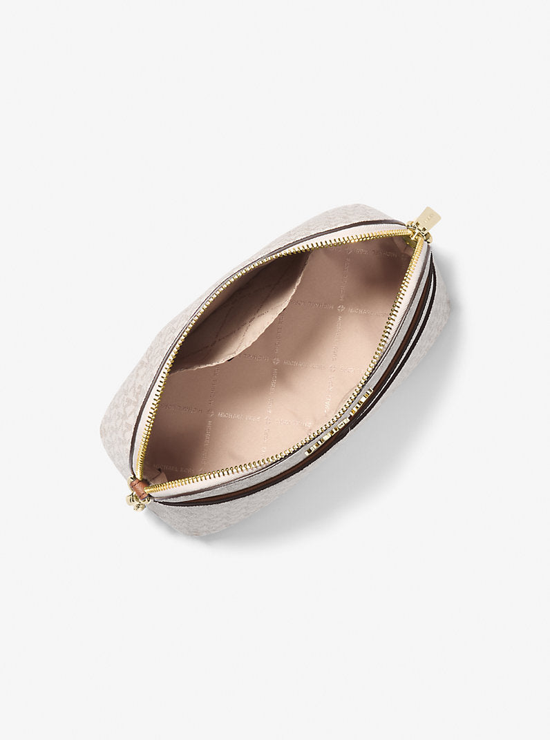 MK Jet Set Travel Medium Logo Dome Crossbody Bag