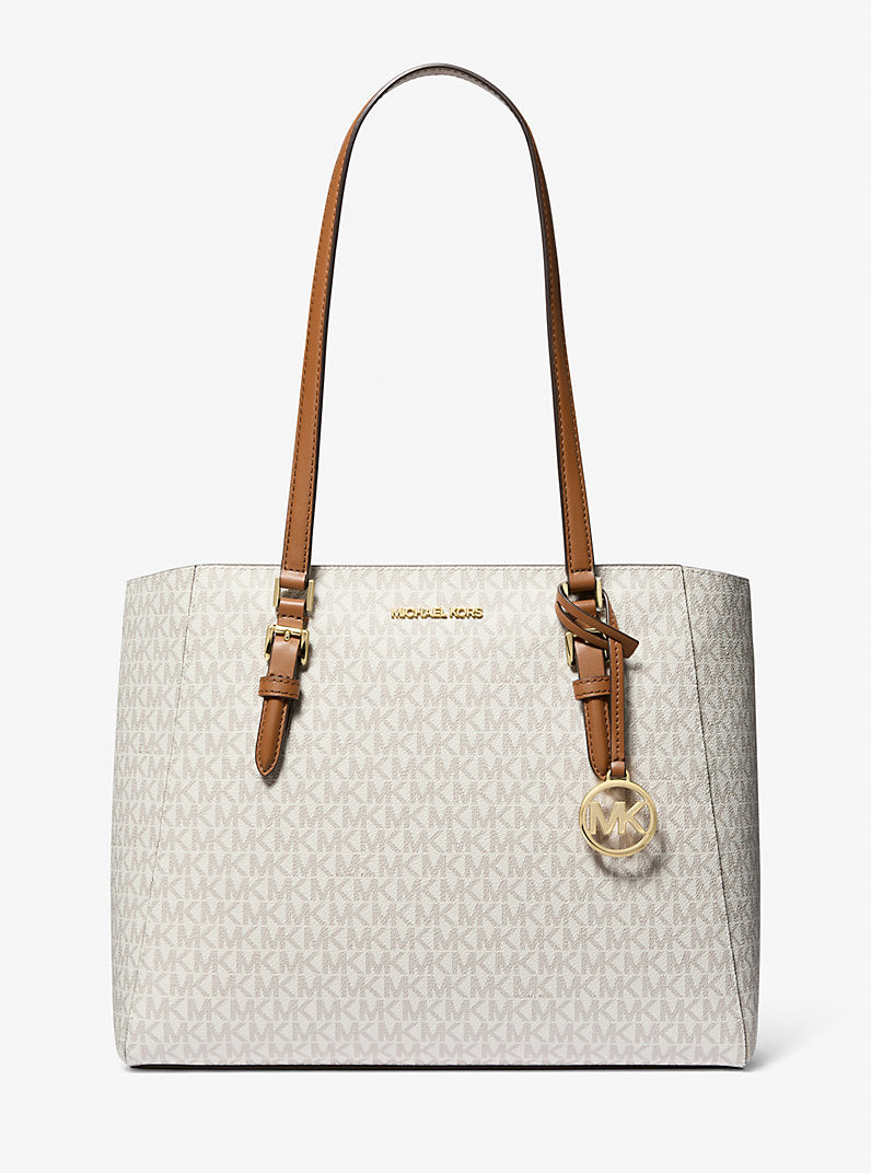 MK Charlotte Large 3-in-1 Signature Logo Tote Bag