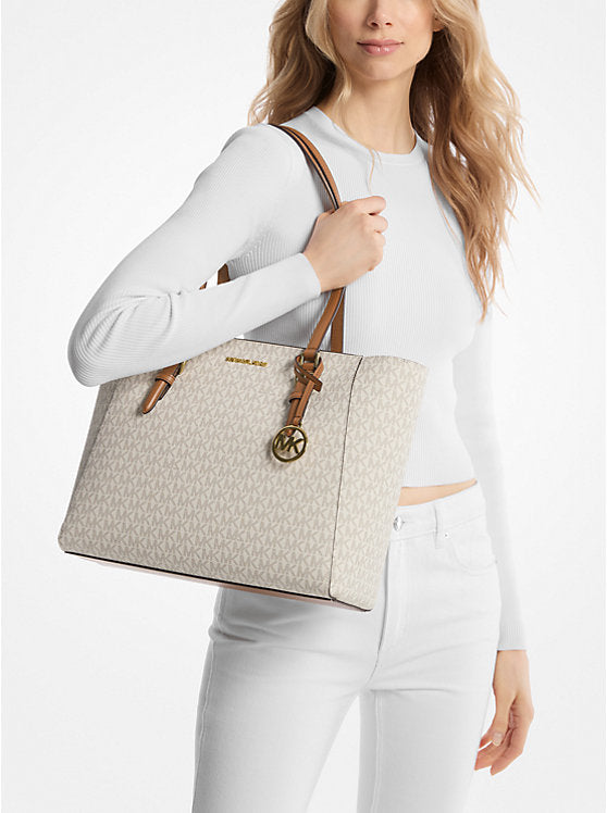 MK Charlotte Large 3-in-1 Signature Logo Tote Bag