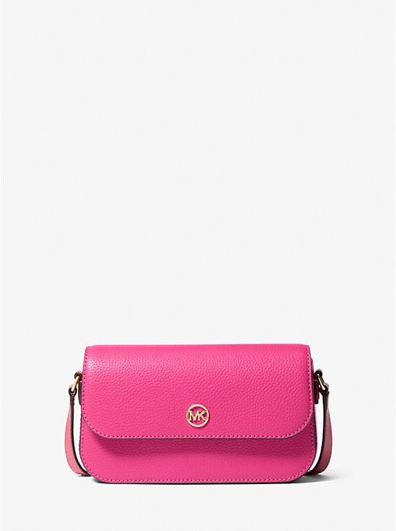 MK Jet Set Travel Small Pebbled Leather Crossbody Bag