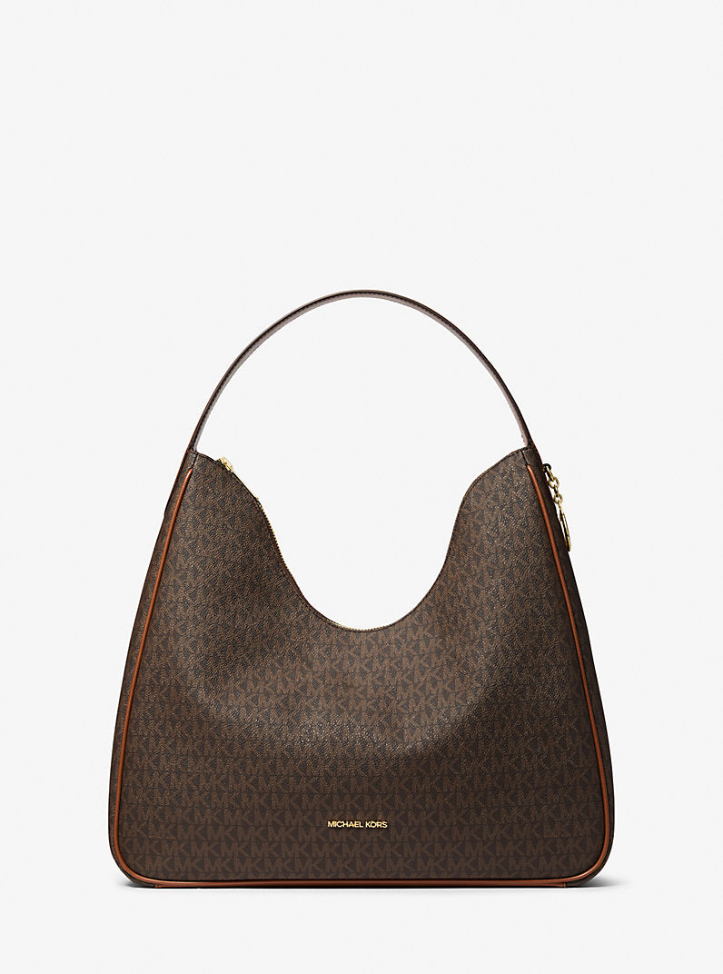 MK Nayla Medium Signature Logo Shoulder Bag