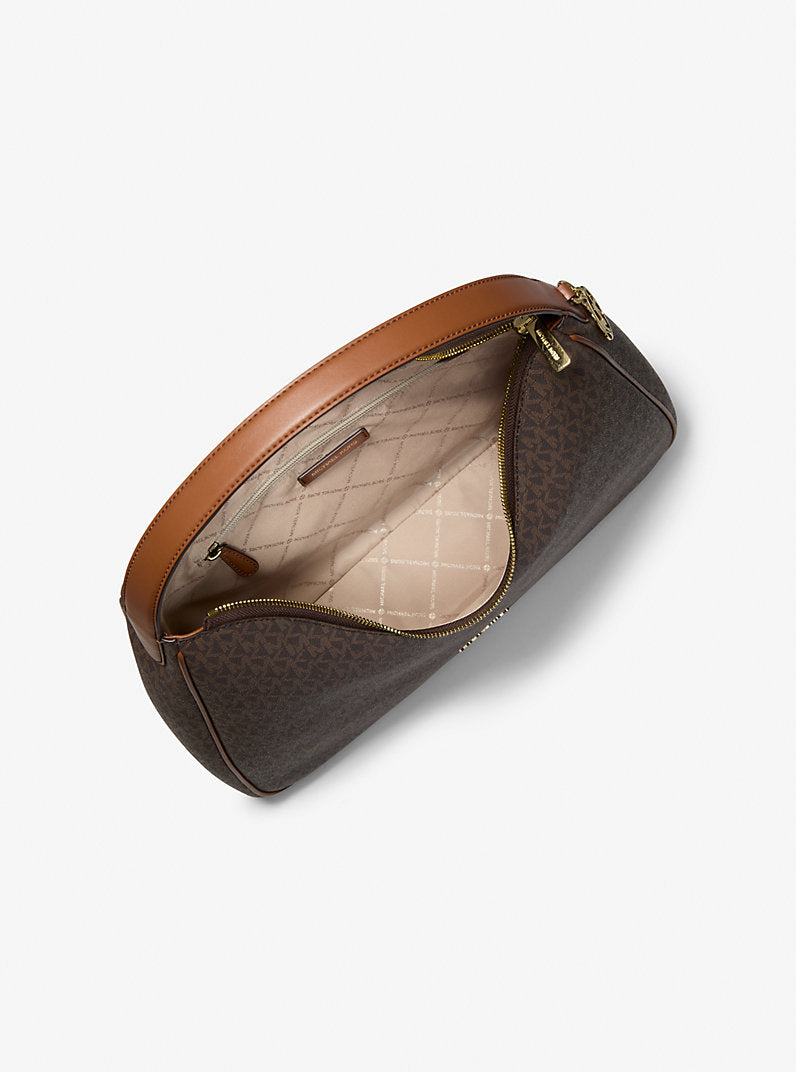 MK Nayla Medium Signature Logo Shoulder Bag