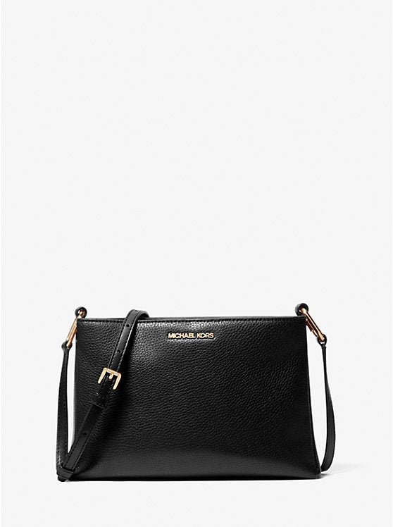 MK Trisha Medium Pebbled Leather Crossbody Bag