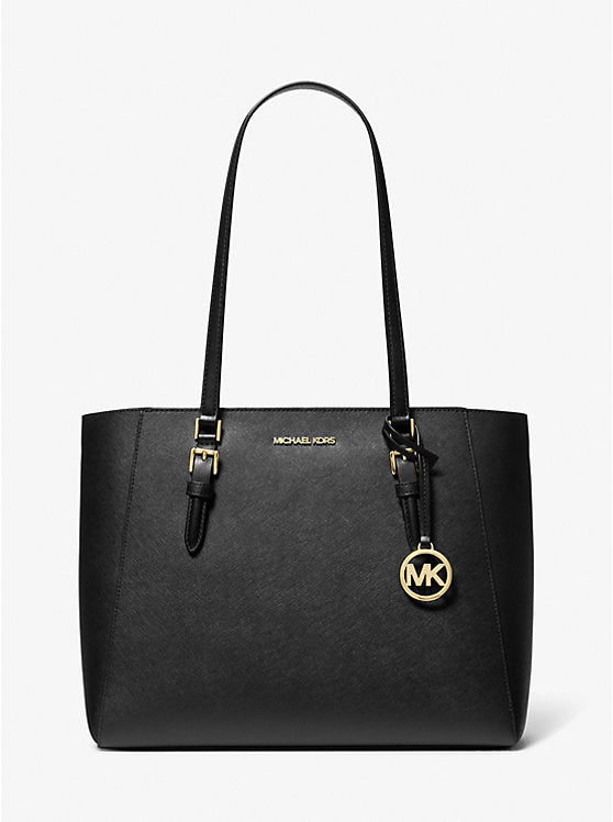 MK Charlotte Large Saffiano Leather 3-in-1 Tote Bag