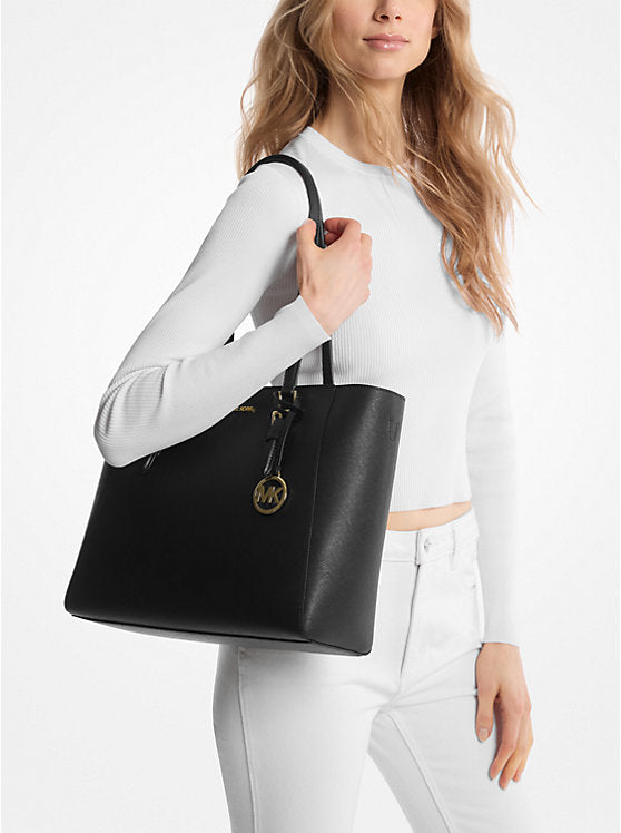 MK Charlotte Large Saffiano Leather 3-in-1 Tote Bag