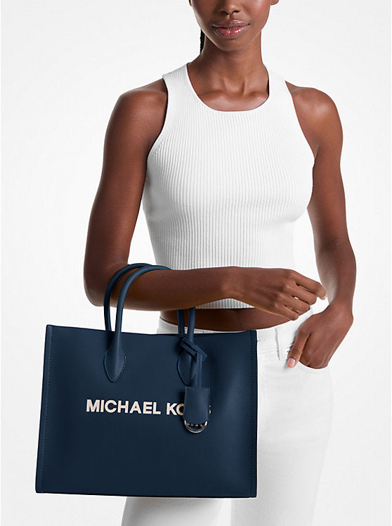 MK Mirella Medium Pebbled Leather Tote Bag