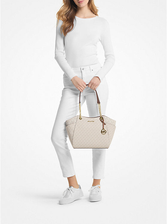 MK Jet Set Large Signature Logo Shoulder Bag