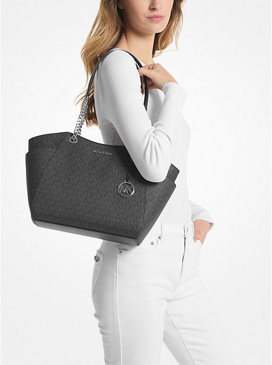 MK Jet Set Large Signature Logo Shoulder Bag