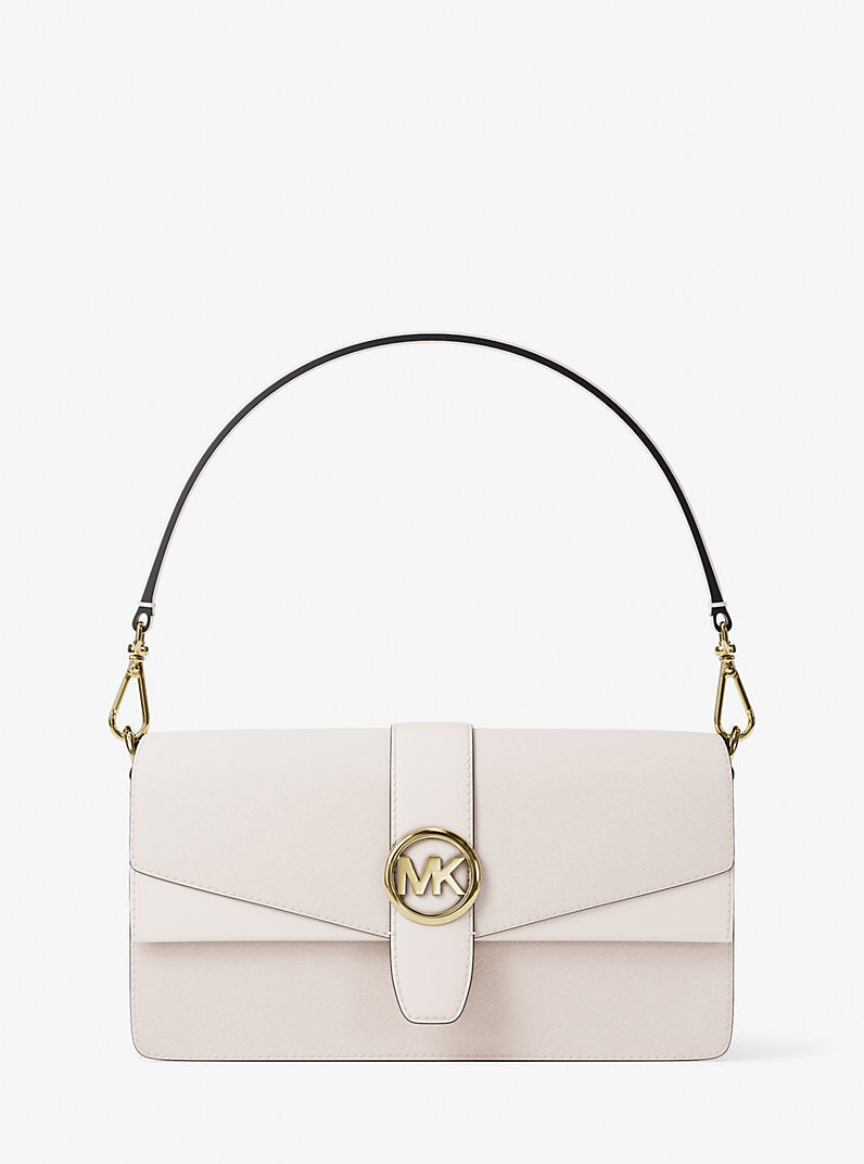 MK Greenwich Medium Saffiano Leather Shoulder Bag