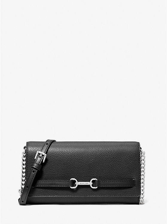 MK Carson Large Pebbled Leather Convertible Crossbody Bag