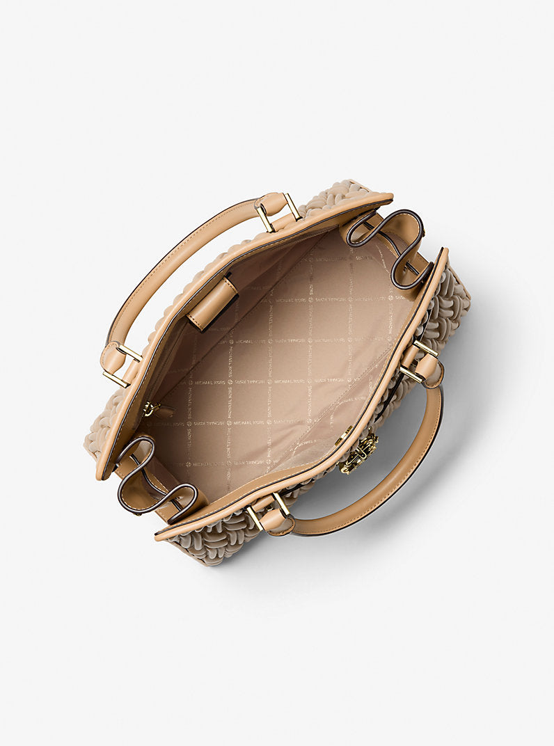 MK Hamilton Medium Matelassé Satchel