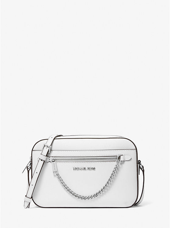 MK Jet Set Large Saffiano Leather Crossbody Bag