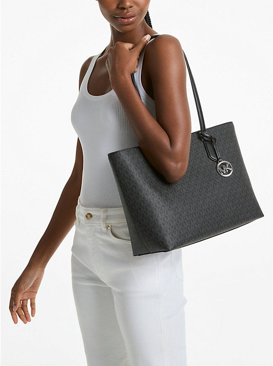 MK Sheila Large Signature Logo Tote Bag