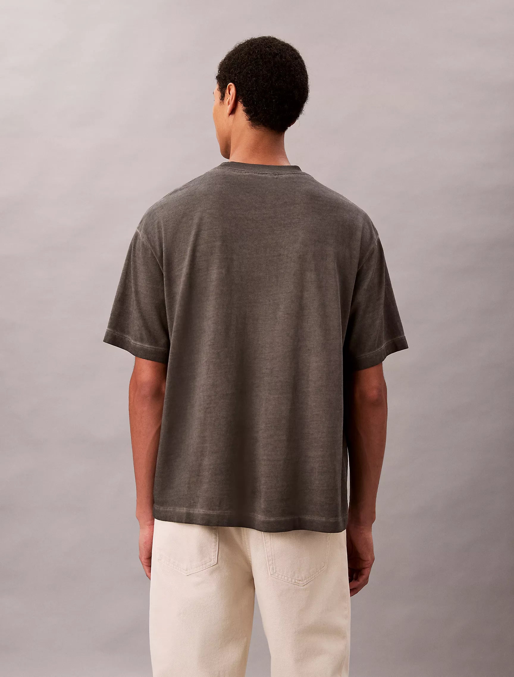 CK Faded Dye Logo Graphic Classic Crewneck T-Shirt