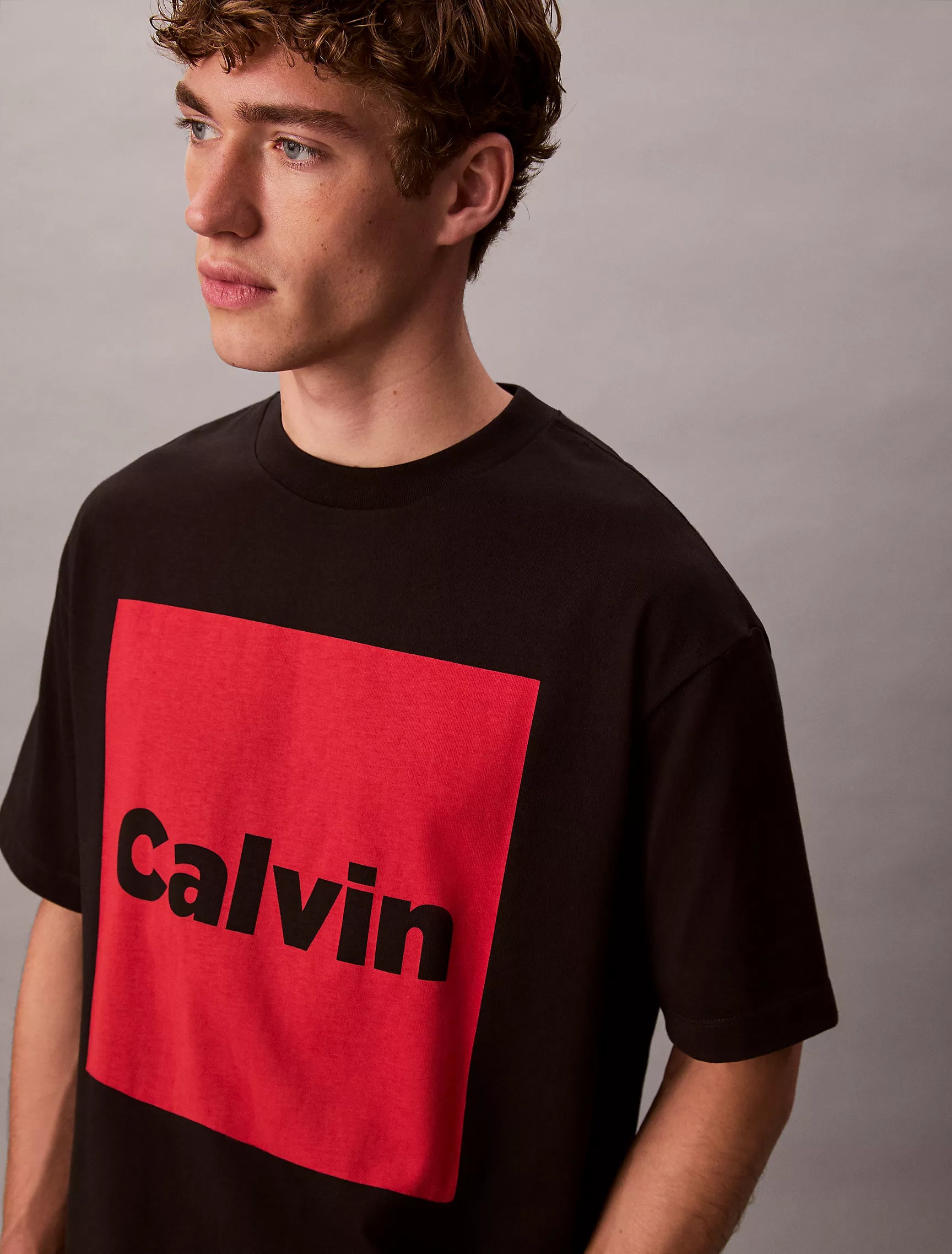 CK Logo Box Graphic Relaxed T-Shirt