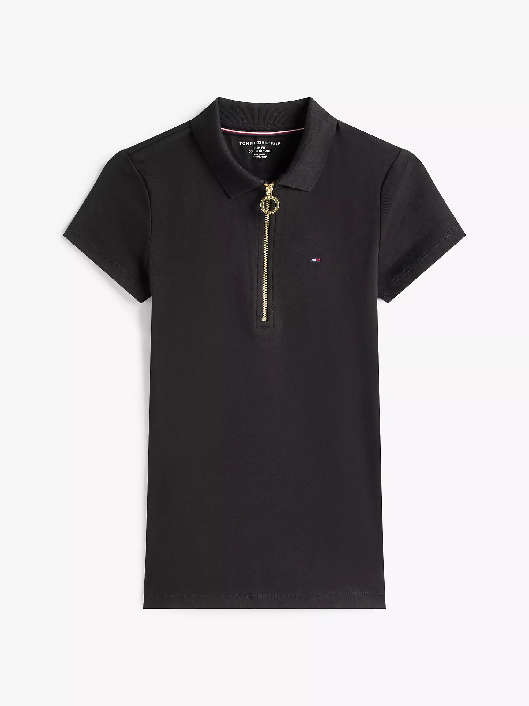 Tommy Slim Fit Zip Polo