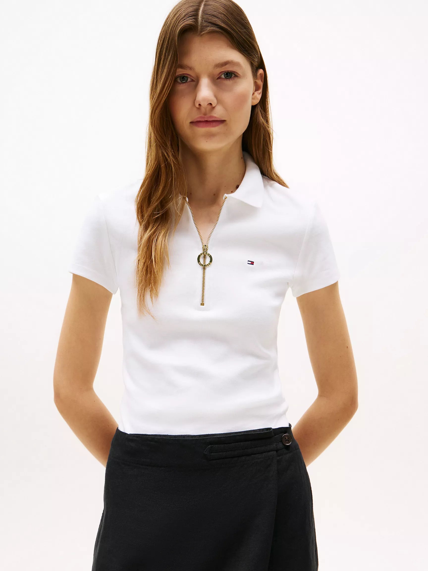Tommy Slim Fit Zip Polo