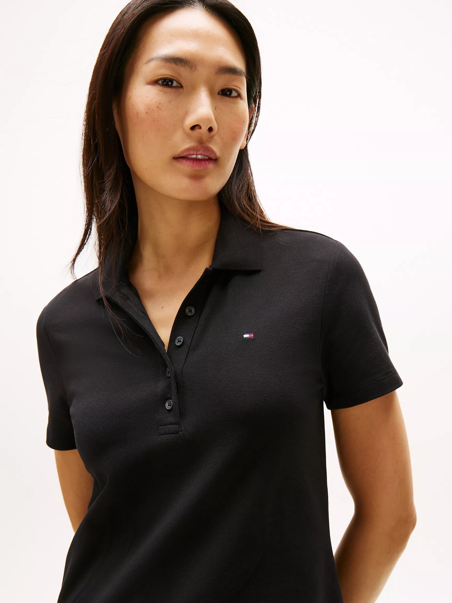 Tommy Stretch-Cotton Slim Fit Polo Dress