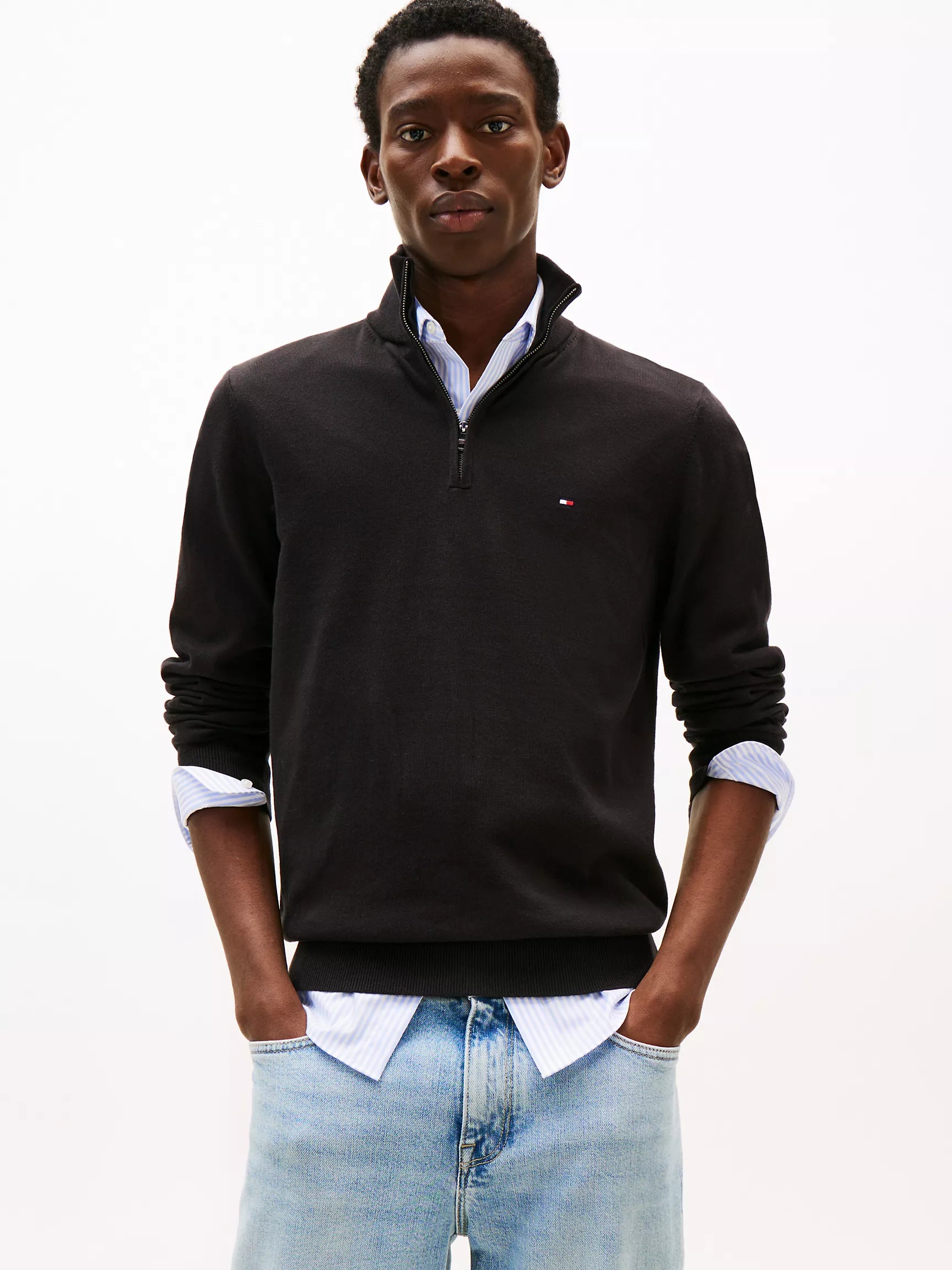 Tommy Classic Quarter-Zip Sweater