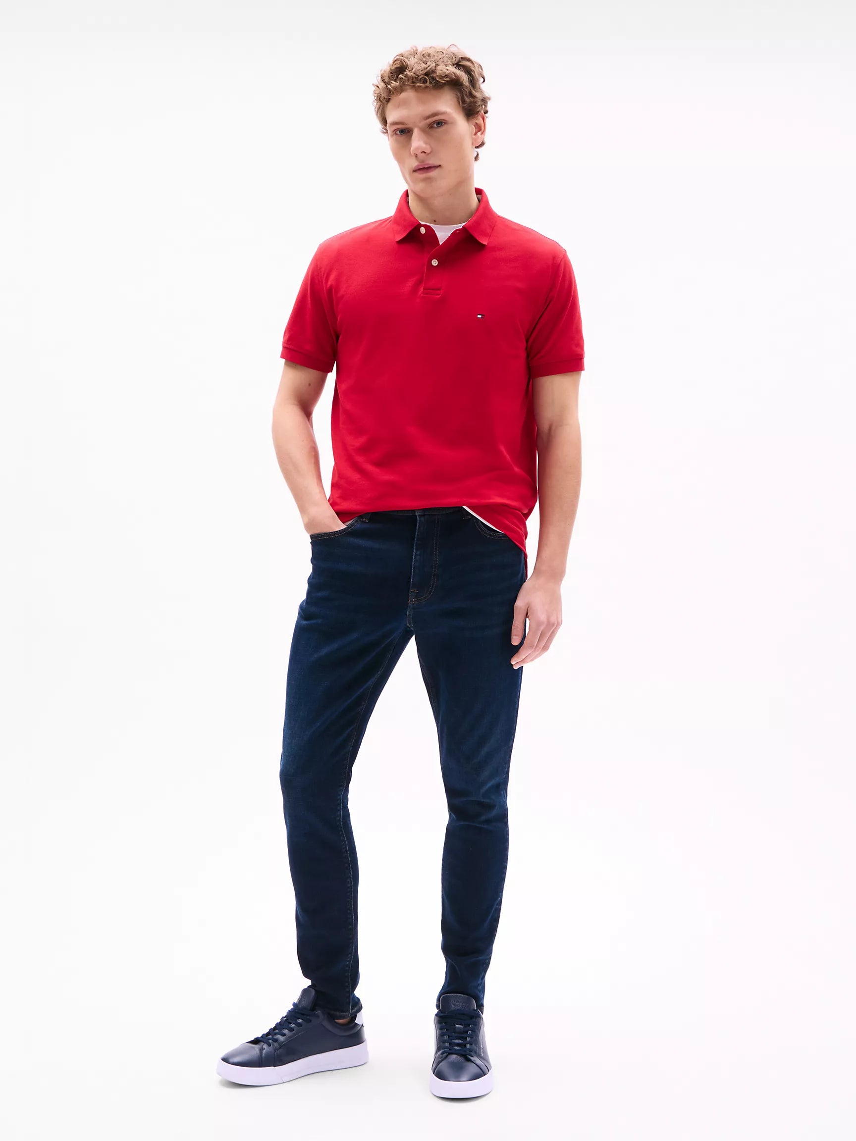 Tommy Regular Fit Stretch Tommy Polo