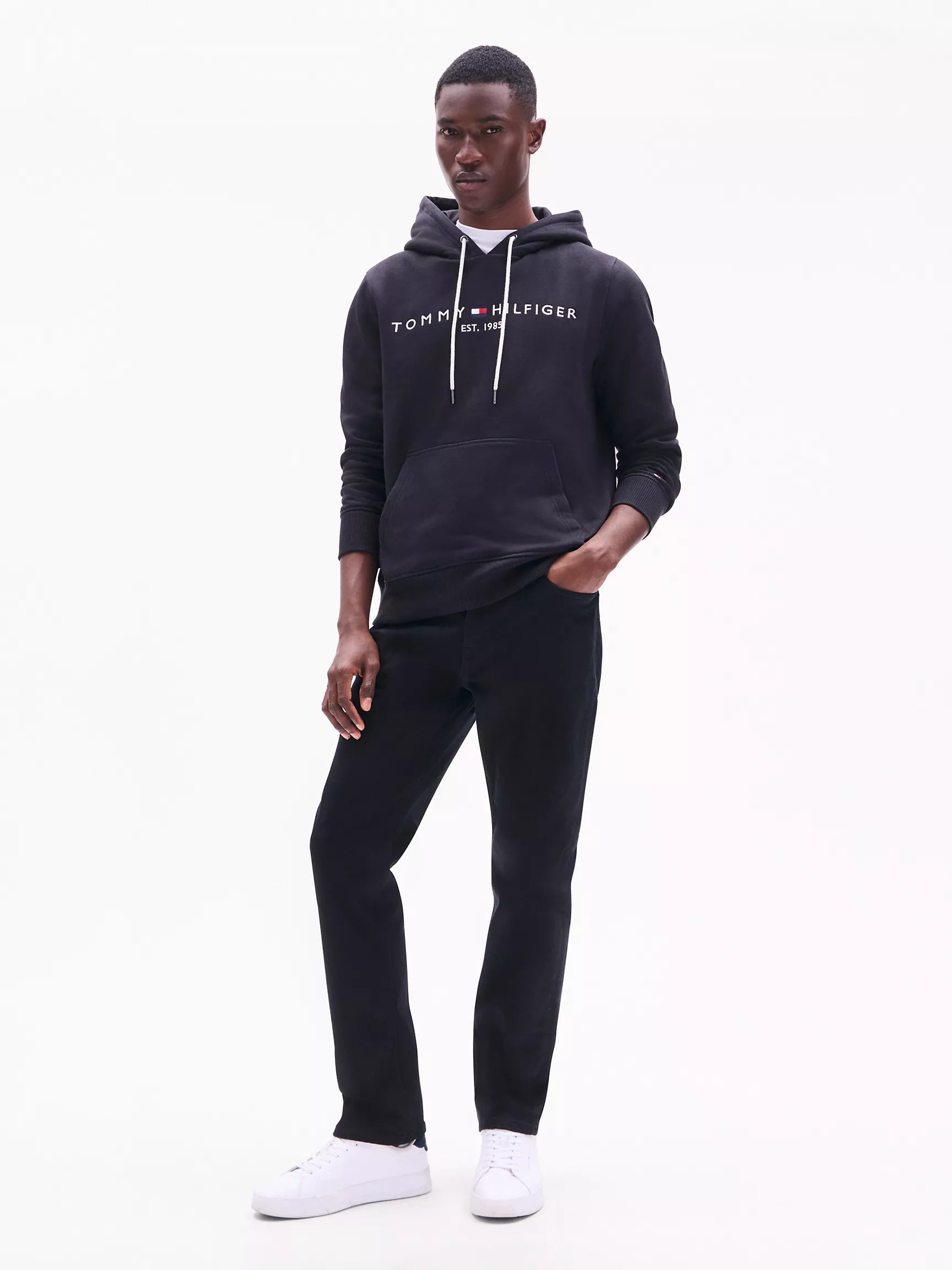 Tommy Embroidered Tommy Logo Hoodie