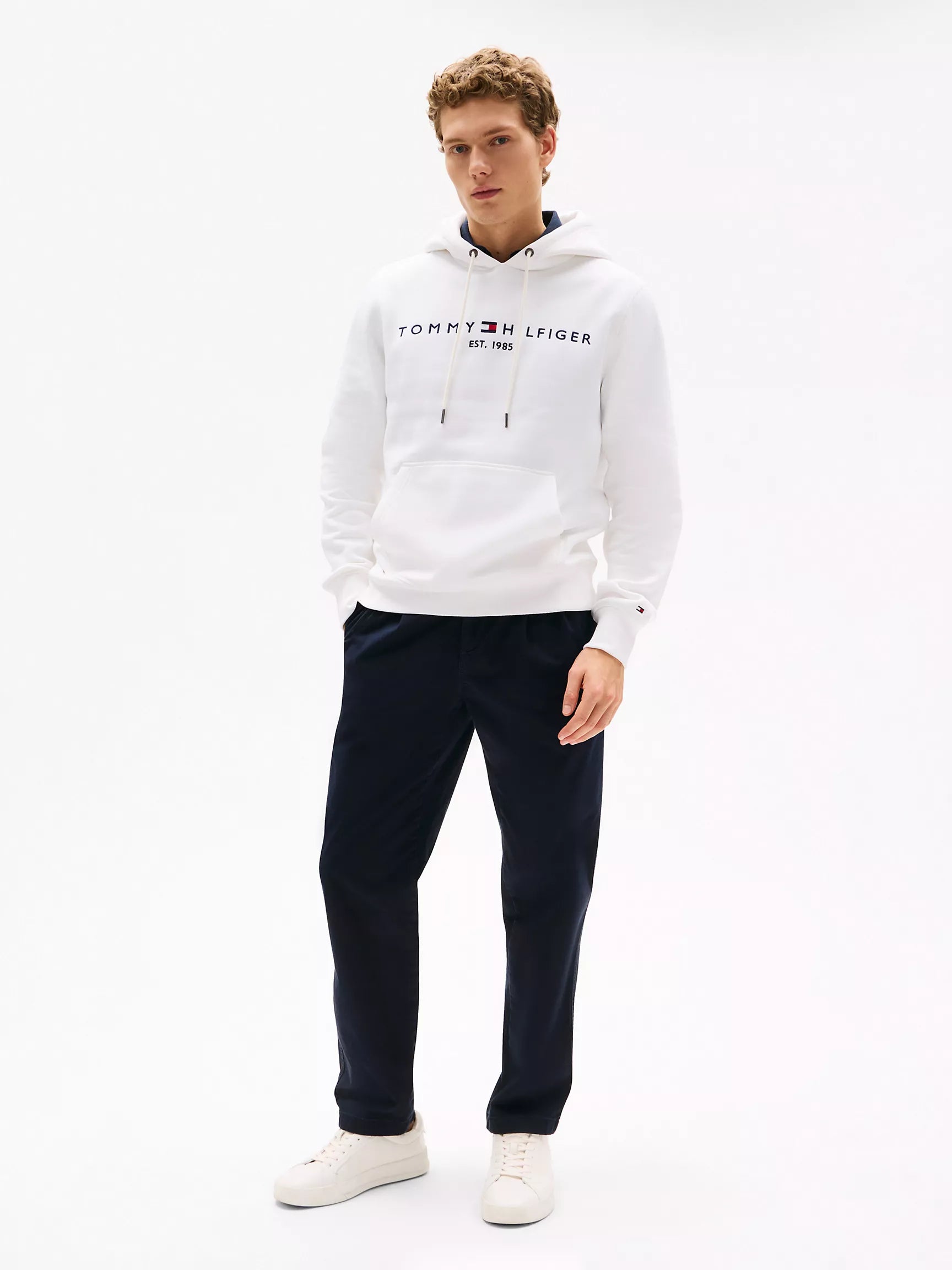 Tommy Embroidered Tommy Logo Hoodie