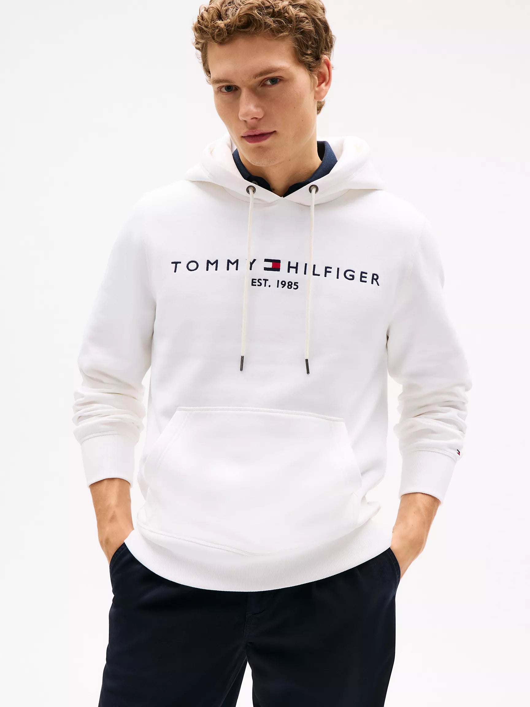 Tommy Embroidered Tommy Logo Hoodie