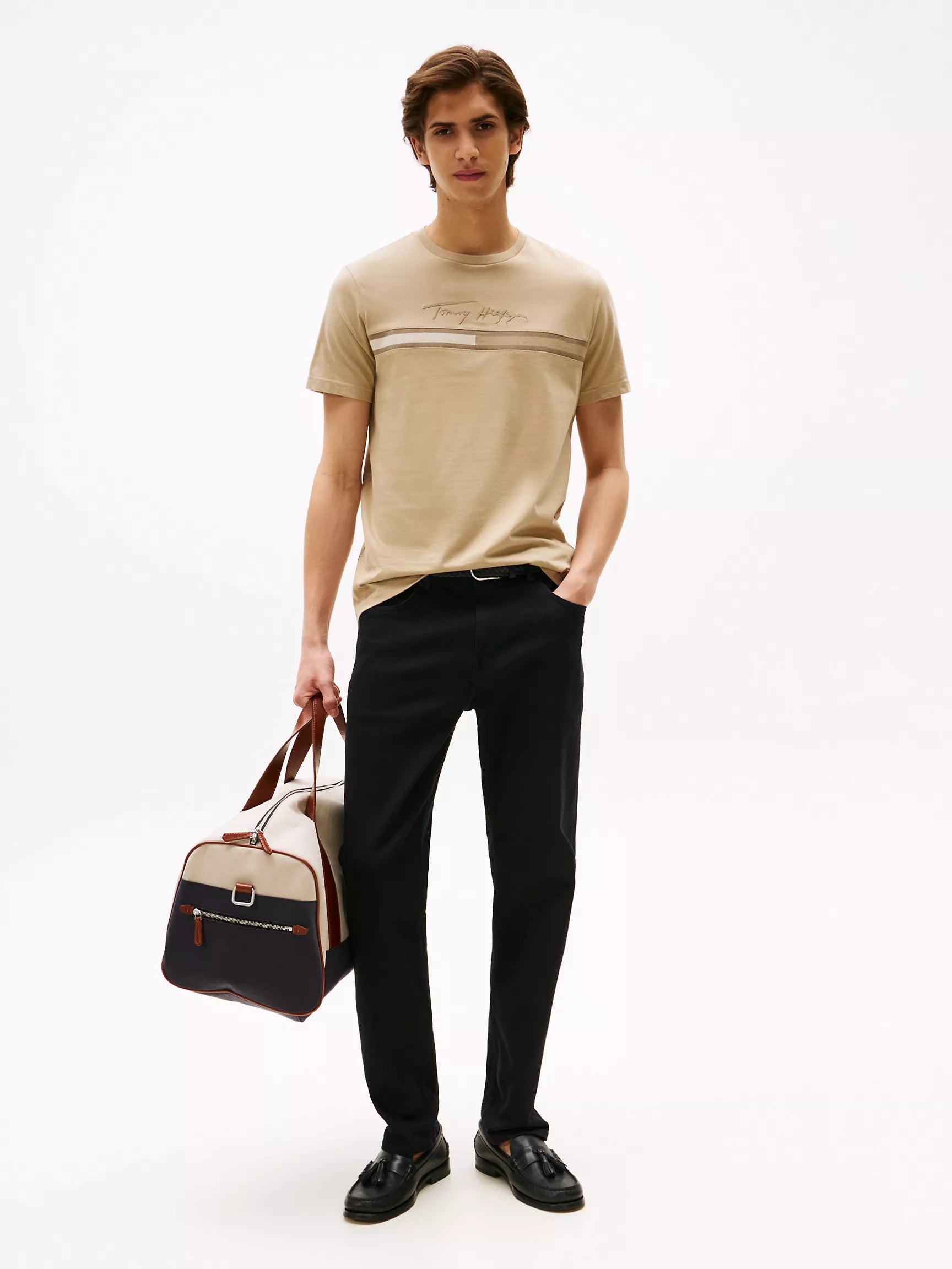 Tommy Tonal Signature Flag Logo T-Shirt
