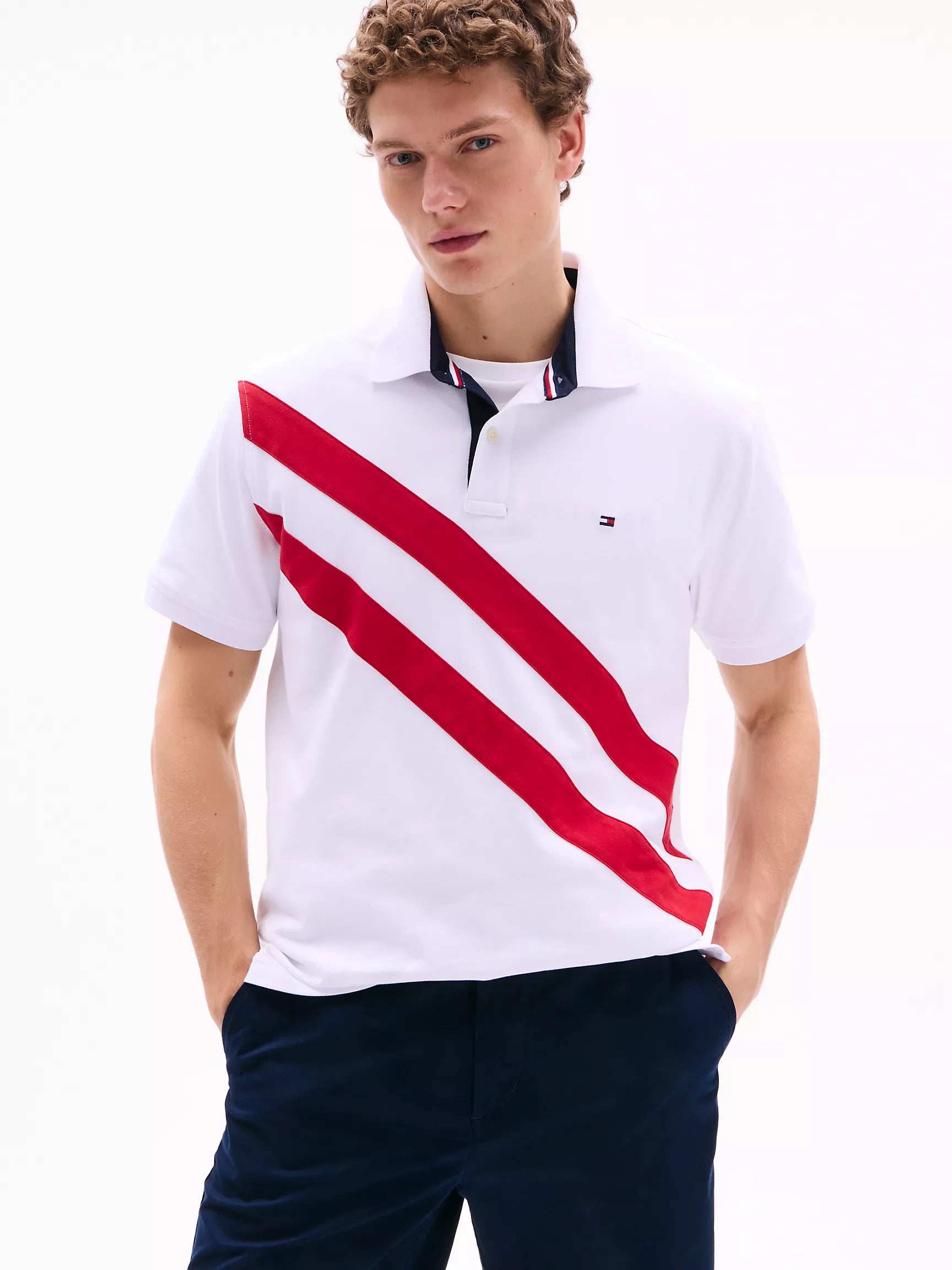 Tommy Regular Fit Banner Stripe Polo