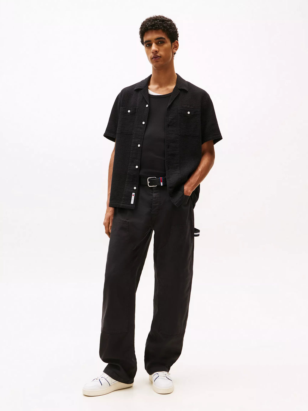 Tommy Jeans Waffle Knit Camp Shirt