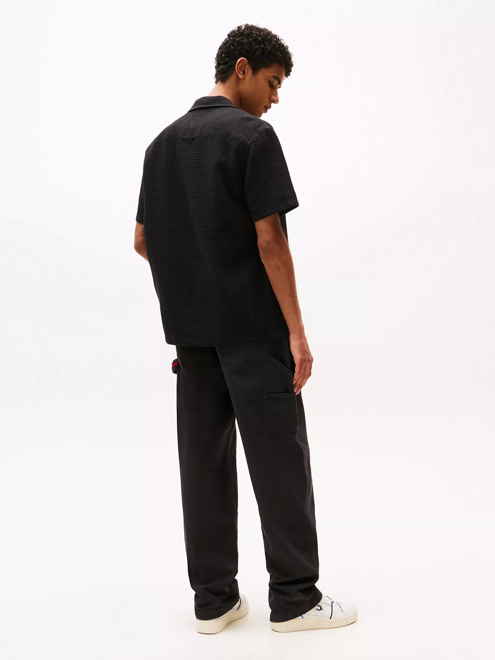 Tommy Jeans Waffle Knit Camp Shirt