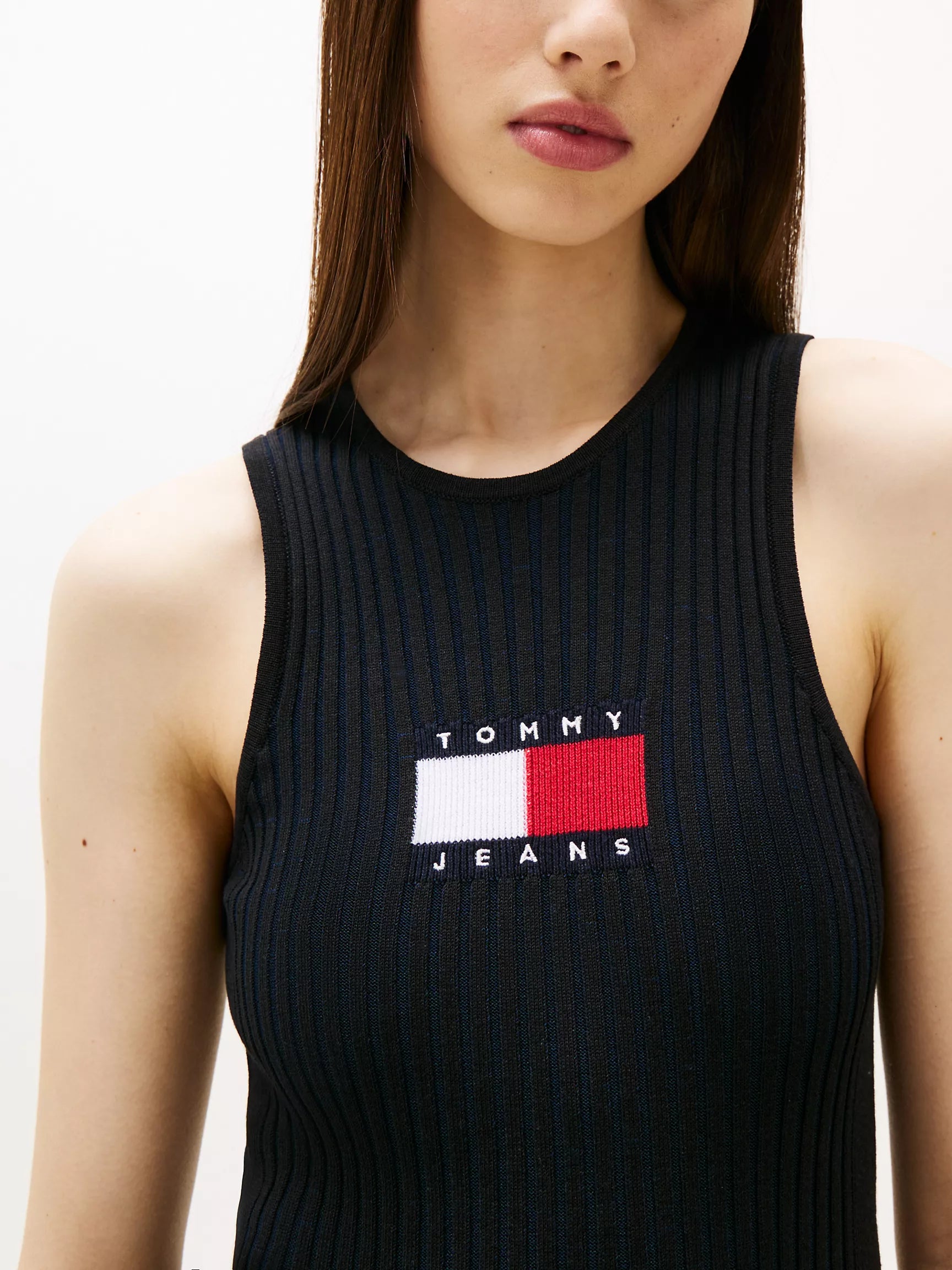 Tommy Jeans Ribbed Mini Sweater Dress