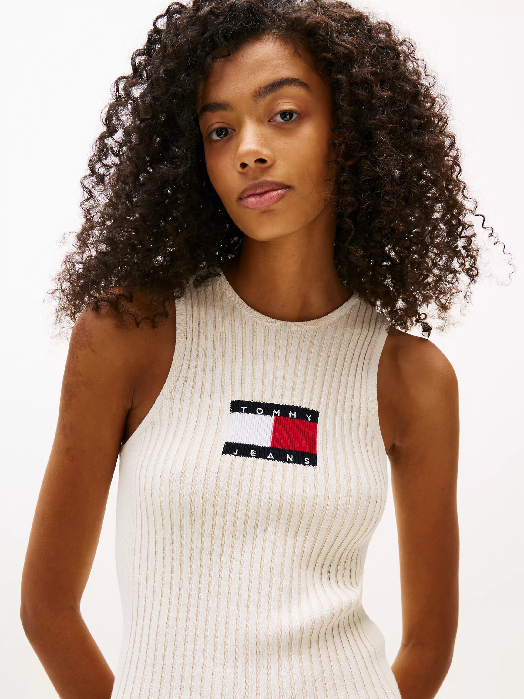 Tommy Jeans Ribbed Mini Sweater Dress