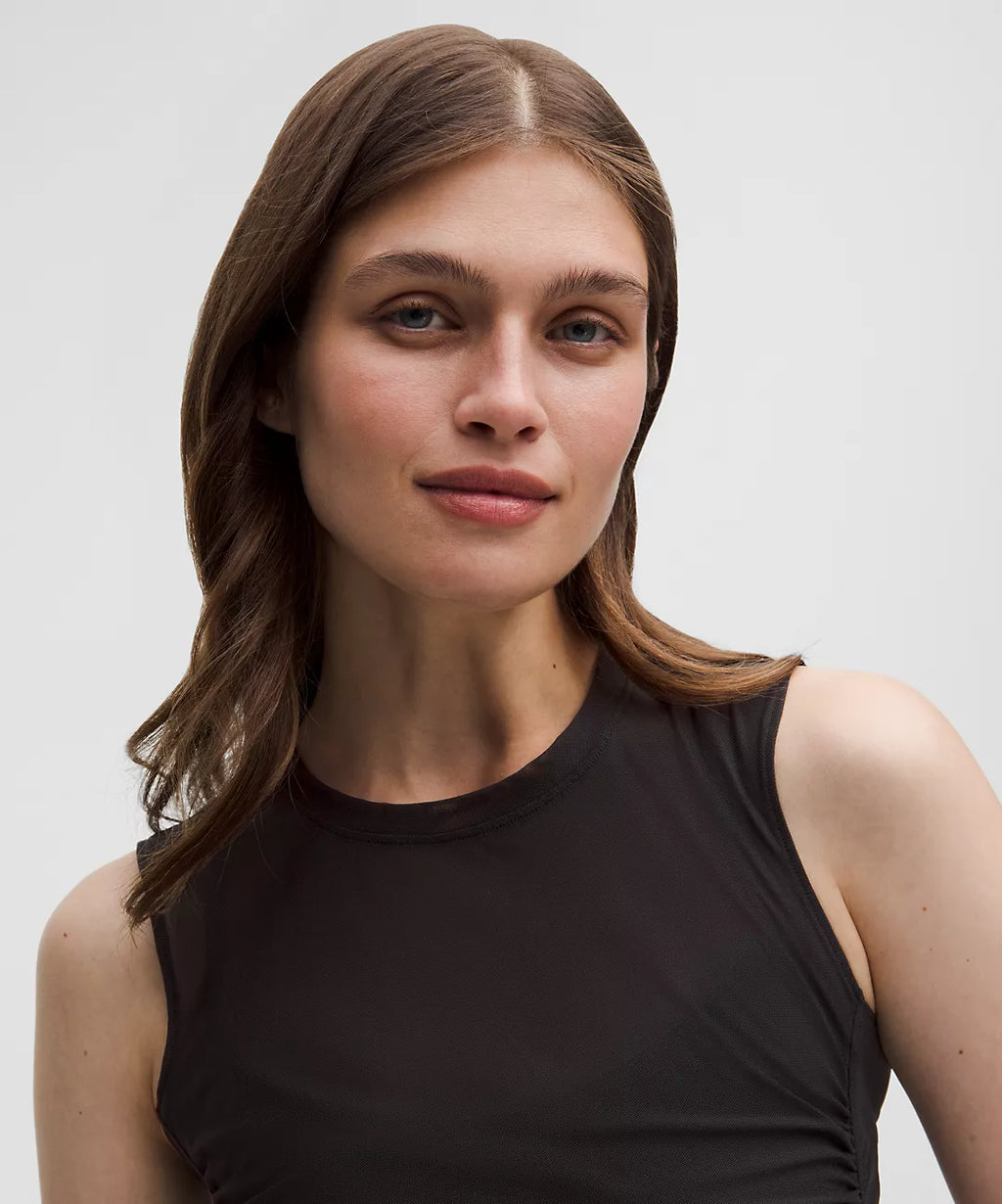 LULULEMON Mesh Ruched Tank Top