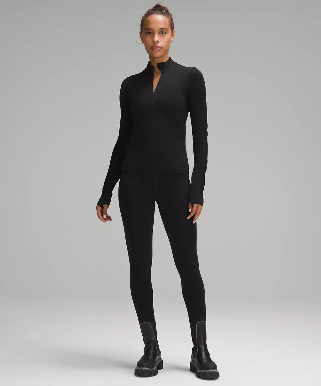 LULULEMON Merino Wool-Blend Base Layer Half Zip