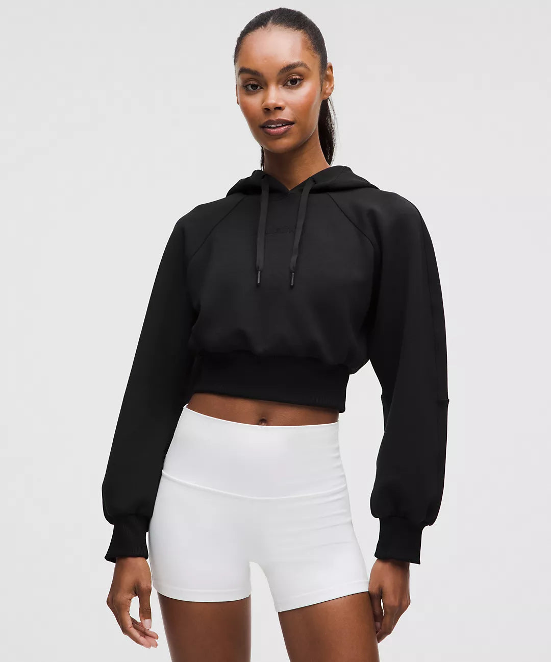 LULULEMON Smooth Spacer Cropped Hoodie Emboss