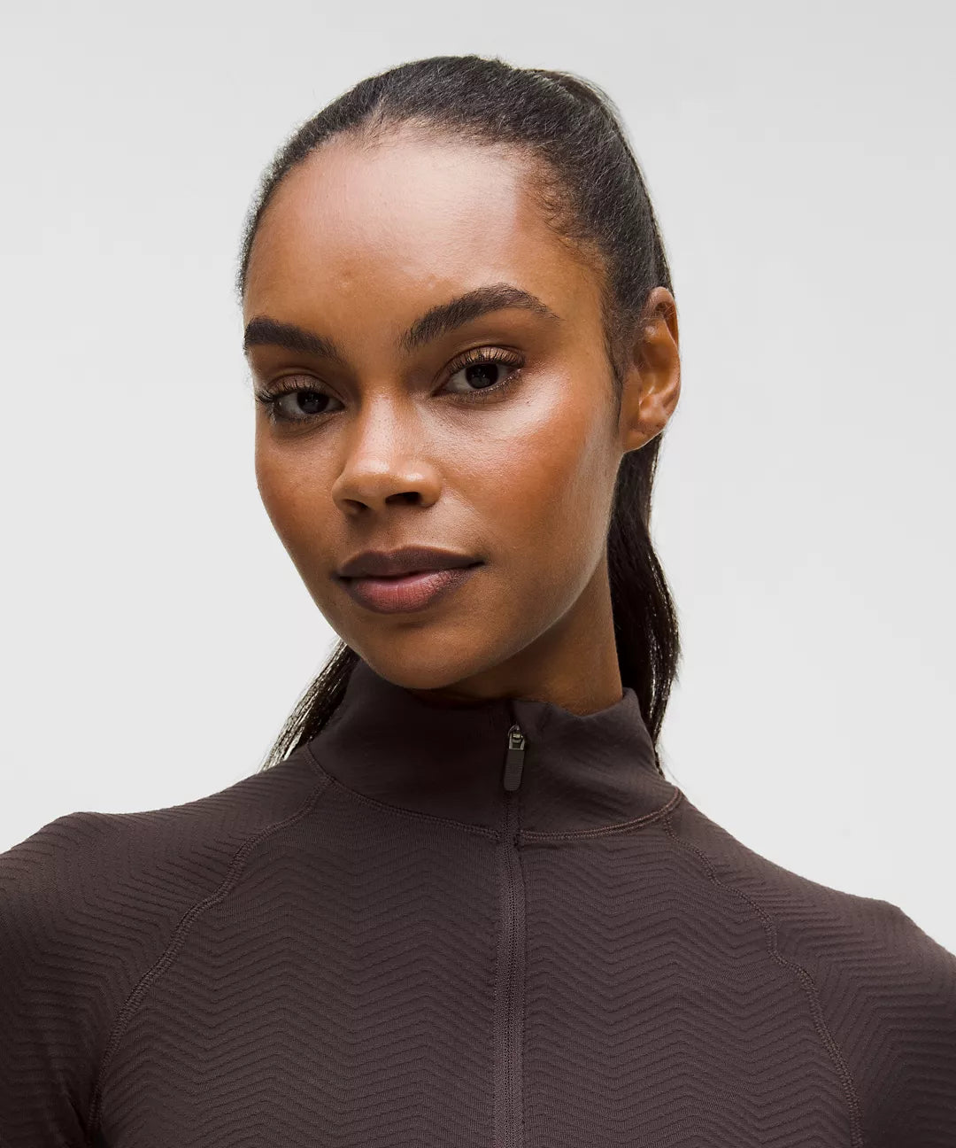 LULULEMON It's Rulu Cropped Half Zip Chevron Updated